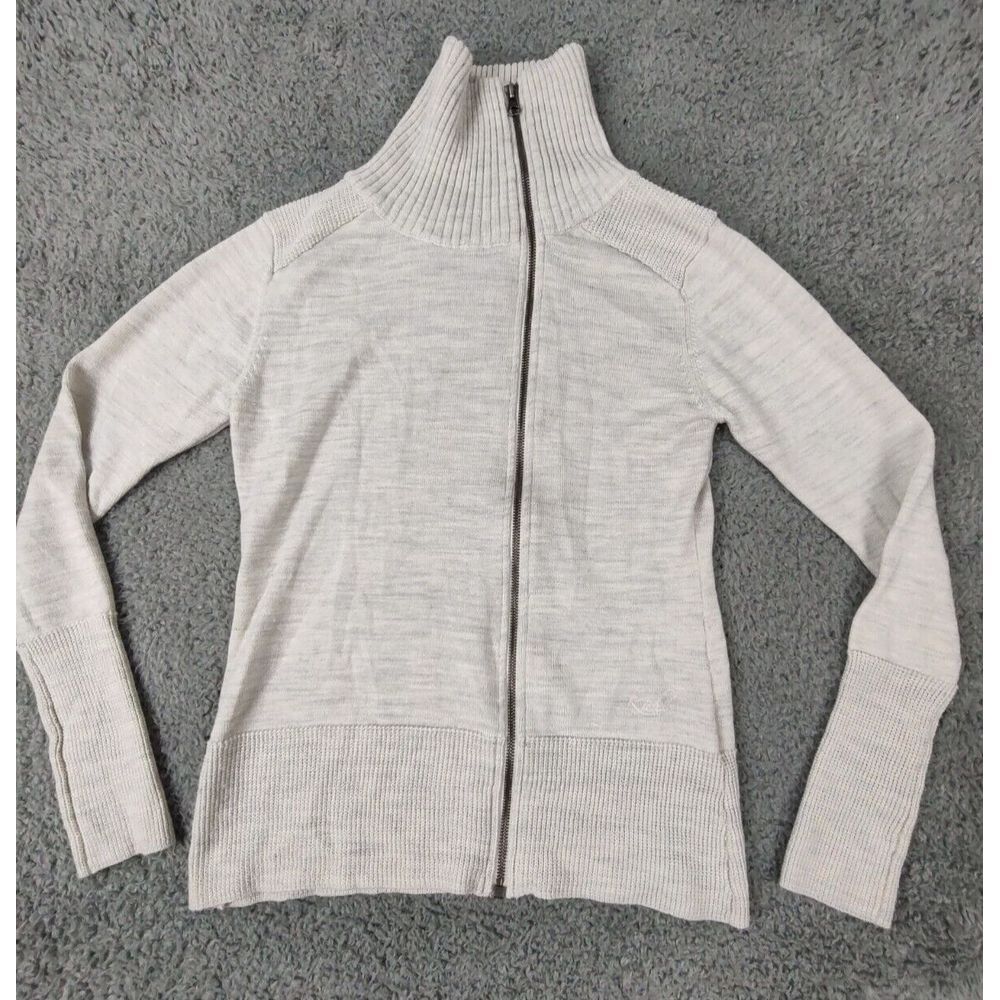 Kuhl Alpine Asymetrical Sweater Women's S‎ Full Zip Merino Wool Blend